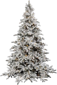 Flocked Christmas Tree